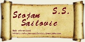 Stojan Sailović vizit kartica